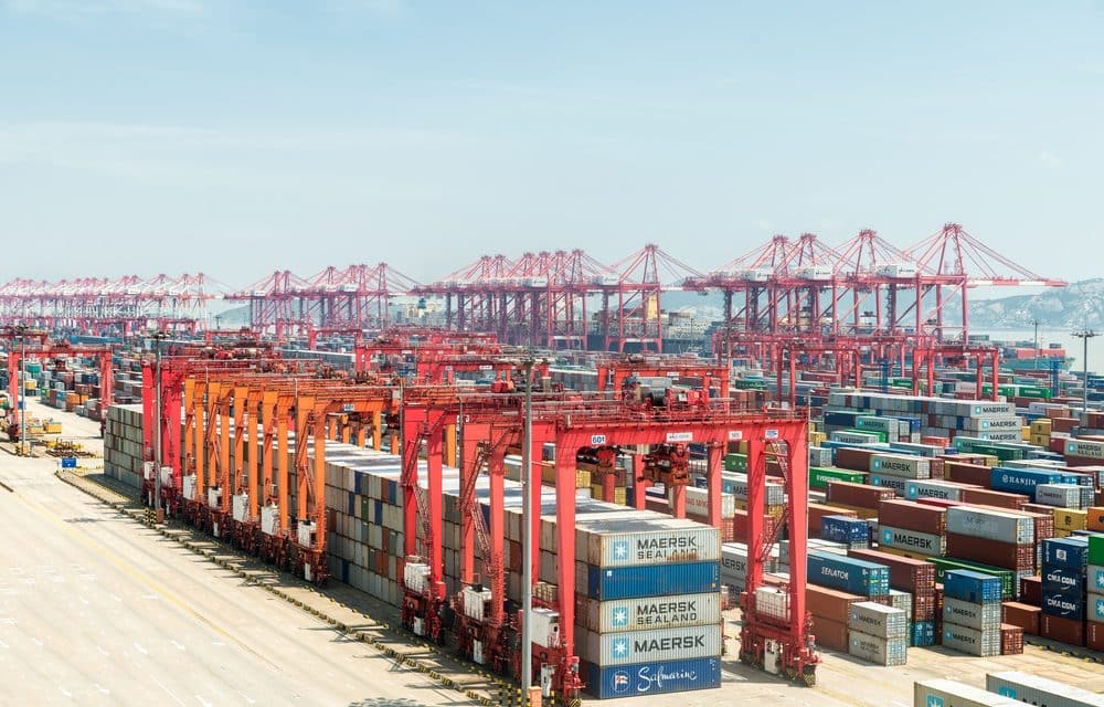 Combien de porte-conteneurs au large des ports chinois ?
